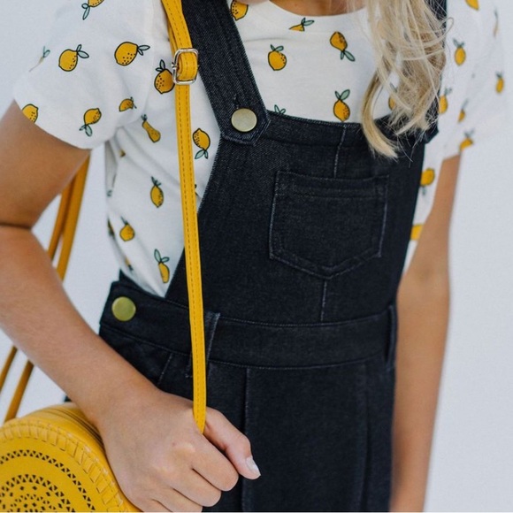 The Main Street Exchange Alair Girl Denim Overalls Size 14 - Picture 2 of 10